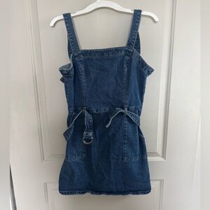 Hollister Blue Denim Dress with Belt (Medium)